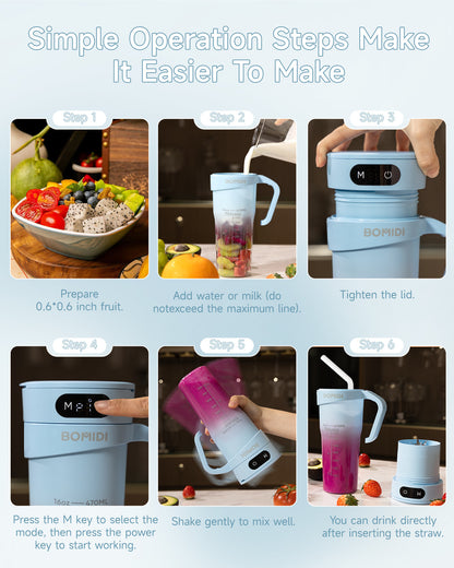 BOMIDI Juicer Cup JB01 Blue Type-C - ORRO HOME