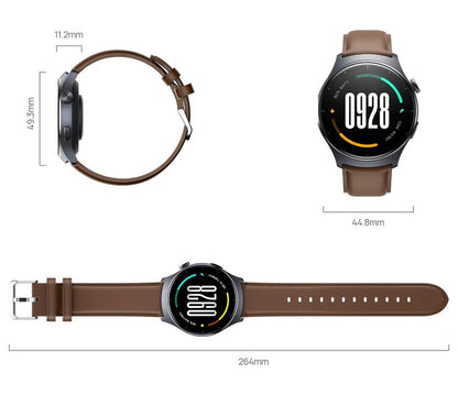 Mibro Lite 3 Smart Watch With Dual Strap, 1.32-inch AMOLED HD Screen Display - Brown - ORRO HOME