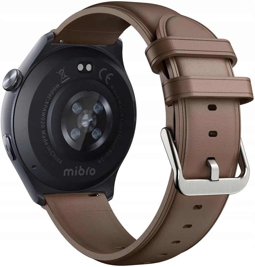 Mibro Lite 3 Smart Watch With Dual Strap, 1.32-inch AMOLED HD Screen Display - Brown - ORRO HOME