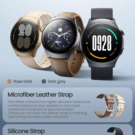 Mibro Lite 3 Smart Watch With Dual Strap, 1.32-inch AMOLED HD Screen Display - Gold - ORRO HOME
