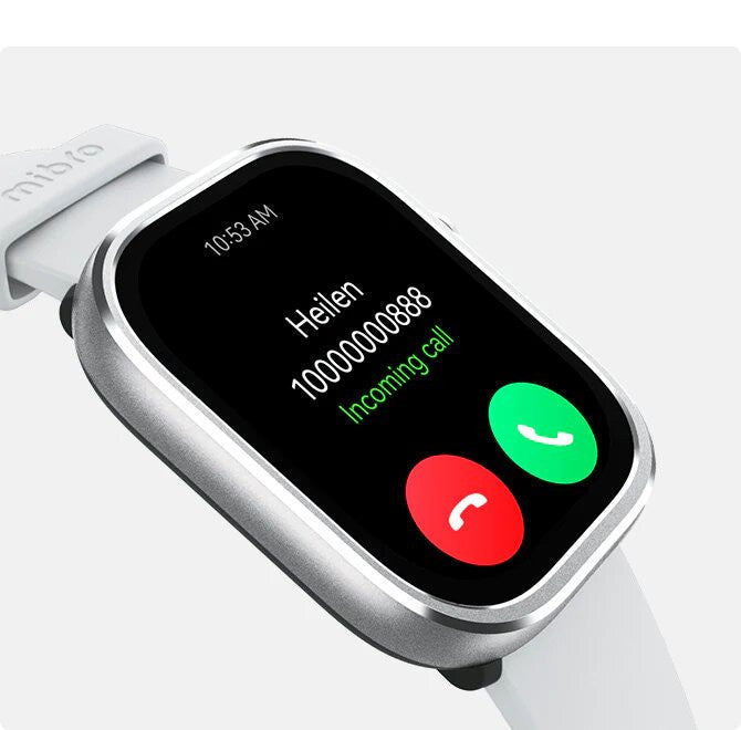 Mibro C4 Smart Watch Large 2.01-inch HD Display, Bluetooth Calling - Silver - ORRO HOME