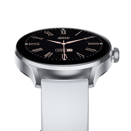 QCY Watch Elite Smartwatch 1.19" AMOLED Screen Display, Stylistic Design - Grey - ORRO HOME