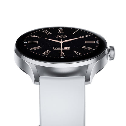 QCY Watch Elite Smartwatch 1.19" AMOLED Screen Display, Stylistic Design - Grey - ORRO HOME