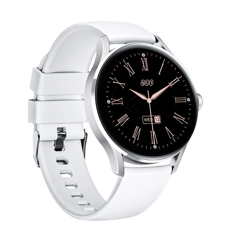 QCY Watch Elite Smartwatch 1.19" AMOLED Screen Display, Stylistic Design - Grey - ORRO HOME