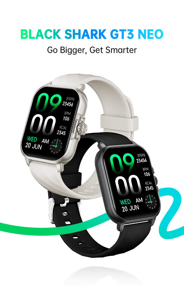 Black Shark Watch GT3 Neo With 2.02-inch TFT Display, Up to 7 Days Long Battery Life - Black - ORRO HOME