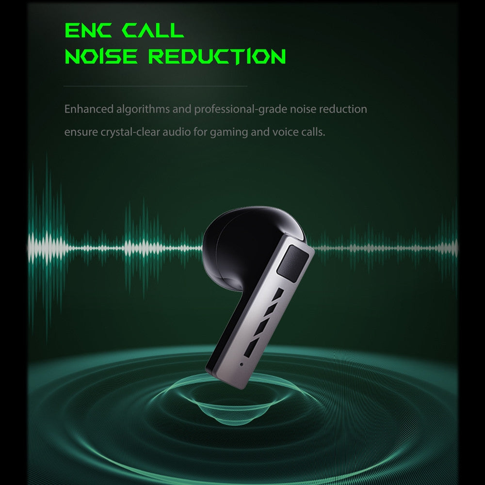 Black Shark Earphone T11 With Low Latency Mode, Metallic Design - ORRO HOME