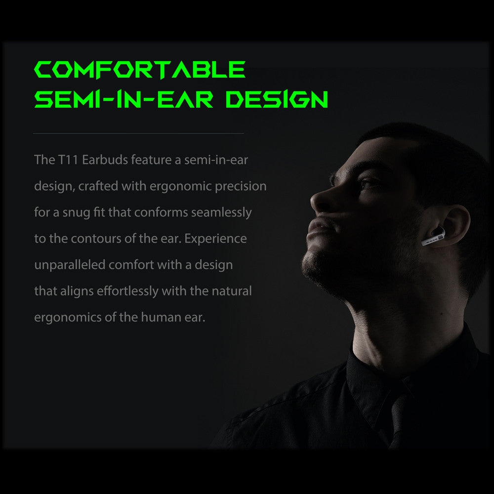 Black Shark Earphone T11 With Low Latency Mode, Metallic Design - ORRO HOME