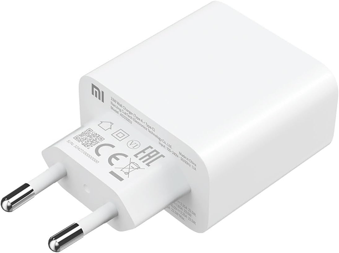 Mi 33W Wall Charger (Type-A+Type-C) 33W High Power Output PD Fast Charging - ORRO HOME