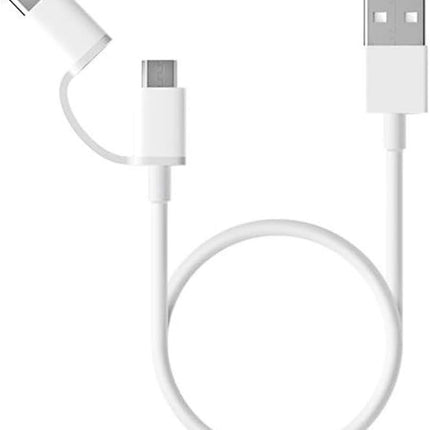 Mi 2-in-1 USB Cable Micro USB to Type C 30cm White - ORRO HOME