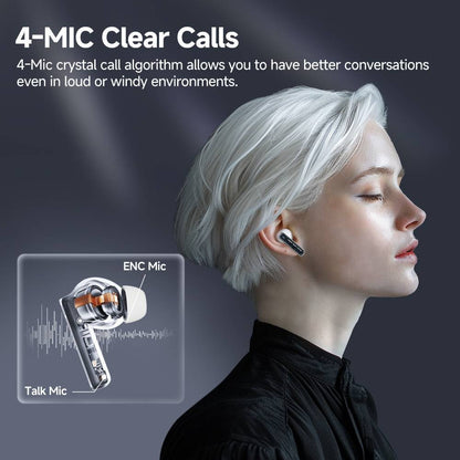 QCY MeloBuds Neo Wireless Earphone,Transparent & LED Power Display - ORRO HOME