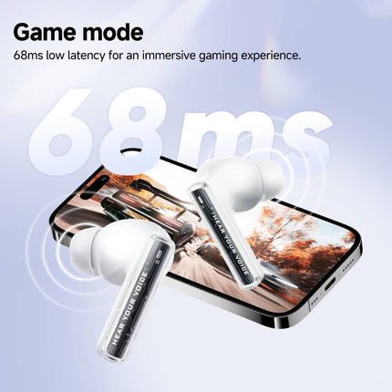 QCY MeloBuds Neo Wireless Earphone,Transparent & LED Power Display - ORRO HOME