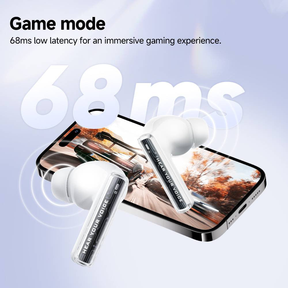 QCY MeloBuds Neo Wireless Earphone,Transparent & LED Power Display - ORRO HOME