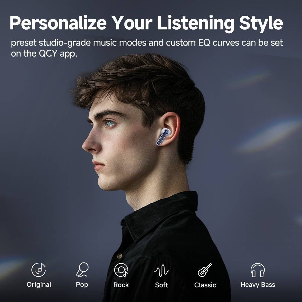QCY MeloBuds Neo Wireless Earphone,Transparent & LED Power Display - ORRO HOME