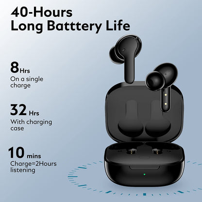 QCY T13 ANC Earbuds - Black - ORRO HOME