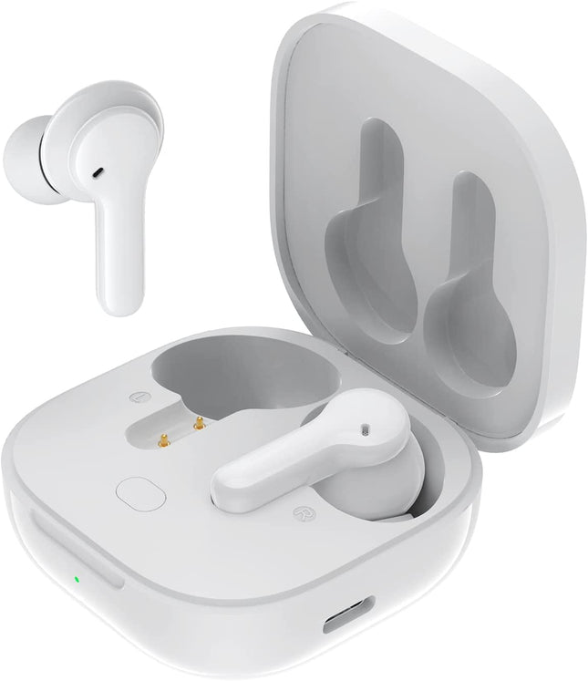 QCY T13 ANC Earbuds Featuring Active Noise Cancellation Adjustable ANC - White - ORRO HOME