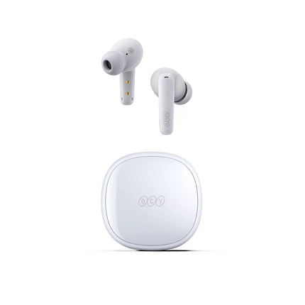 QCY T13X TWS Wireless Earbuds - White - ORRO HOME