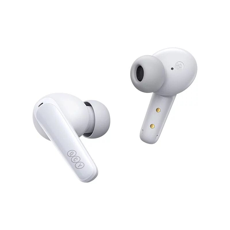 QCY T13X TWS Wireless Earbuds - White - ORRO HOME