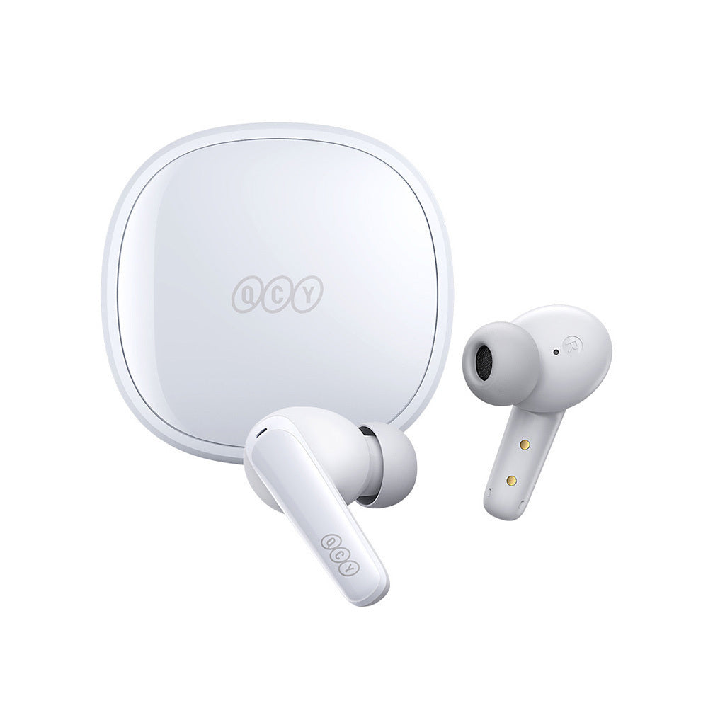 QCY T13X TWS Wireless Earbuds - White - ORRO HOME