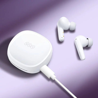 QCY T13X TWS Wireless Earbuds - White - ORRO HOME
