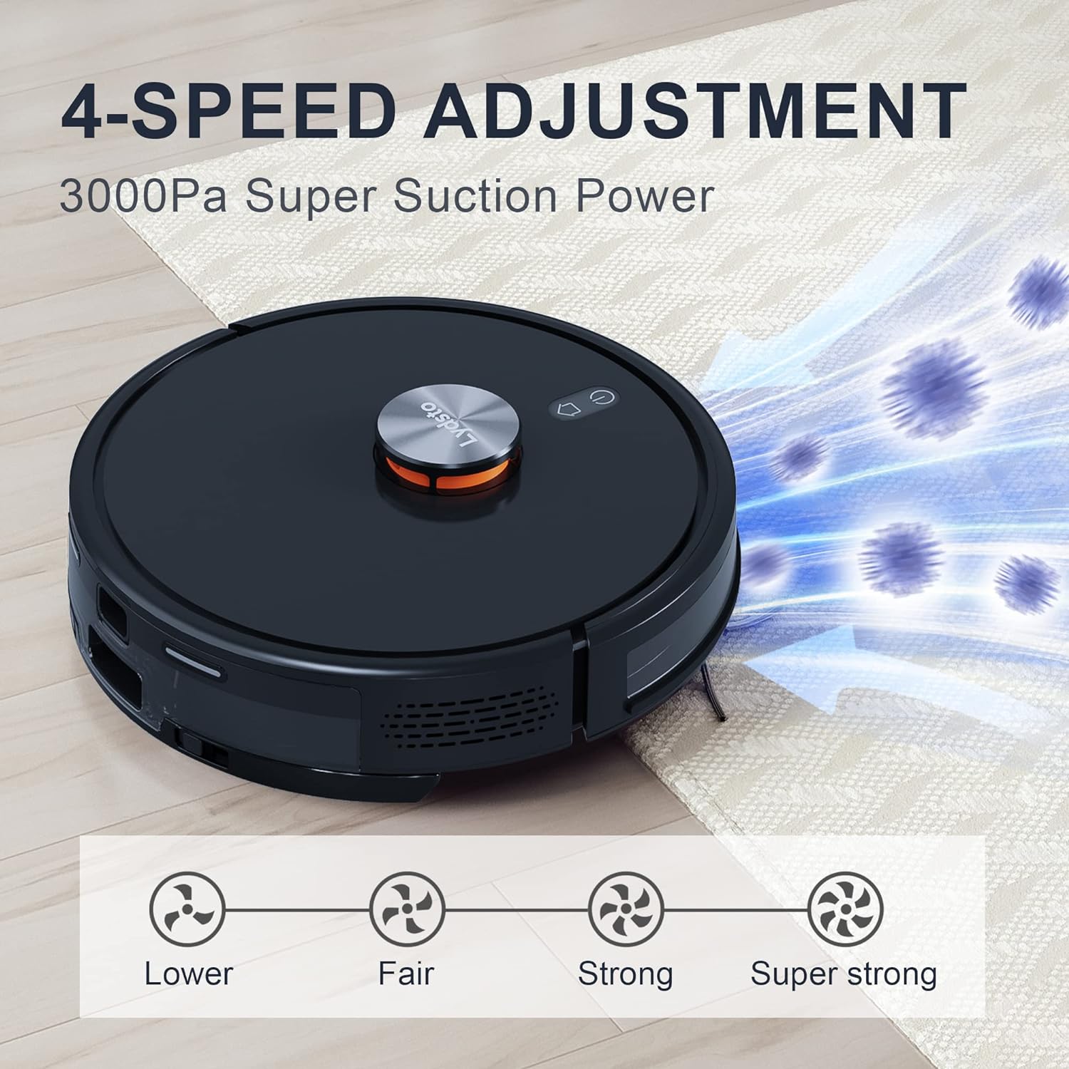 Lydsto R5 3in1 Smart Robot Vacuum Cleaner Black ORRO HOME