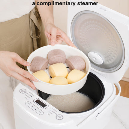 ZOLELE Smart Rice Cooker 5L ZB600 - White - ORRO HOME