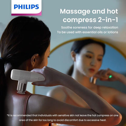 Philips mini fascia gun PPM3302G White - ORRO HOME