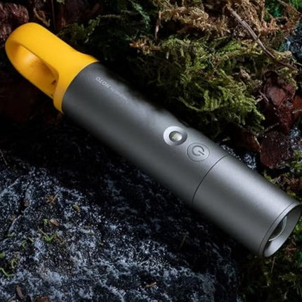 Flashlight Lite | Zoomable Torch with 5 Modes (SOS & Strobe) | USB Rechargeable Extremely Bright 1000 Lumen Torch with Diffuser & Portable Carabiner Hook | Flashlight for Camping, Hiking, Emergency