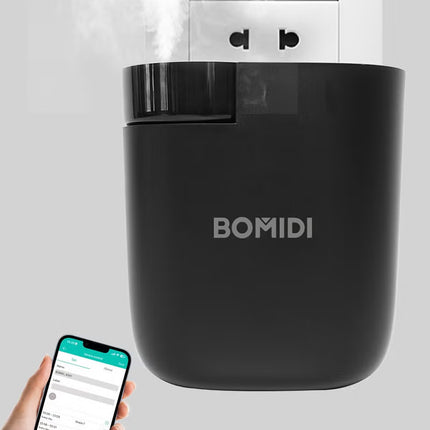 Waterless Aromatherapy Diffuser Nebulizer – 60 mL Essential Oil Diffuser for Home, Office, Spa, Yoga, Bedroom | USB & Bluetooth App Control | Venturi Air Pump, 3‑Speed Mist Modes, Ultra‑Quiet (< 41 dB), AD01-Black