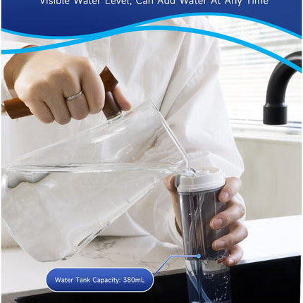 1200W High-Power Steam Mop for Multi-Surface Floors (Wood/Tile/Carpet) with Adjustable Steam, 18s Fast Heating, 380mL Visual Tank & Aromatherapy Function