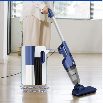Portable Handheld Vacuum Cleaner with 17000Pa Strong Power 900mL Dust Cup, Quiet Suction- Stick Vacuum Cleaner for Wood, Carpet, Tile Floors S9- Blue