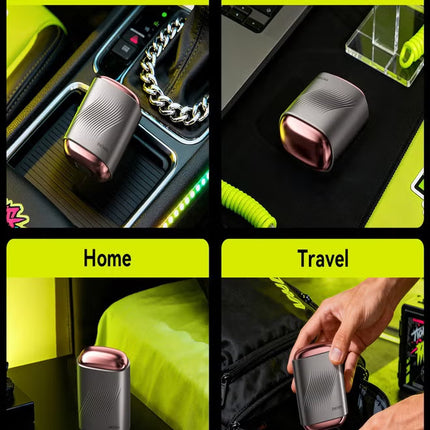 MS006 Mini Compact Foil Shaver 3D Floating Triple-Blade System 6800 RPM/min Type-C Rechargeable Pocket-Size Shaver-Gun Gray