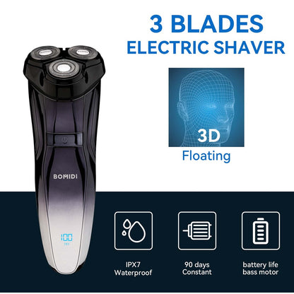 Bomidi M5 Electric Shaver Wireless Electric Razor Beard Trimmer Wet - Black - ORRO HOME