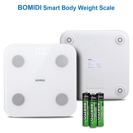 Bomidi S1 Smart Digital Weight Scale LED Display - White - ORRO HOME