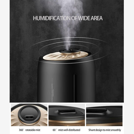 Deerma F600S Ultrasonic Humidifier Aromatherapy Oil Diffuser - Black - ORRO HOME