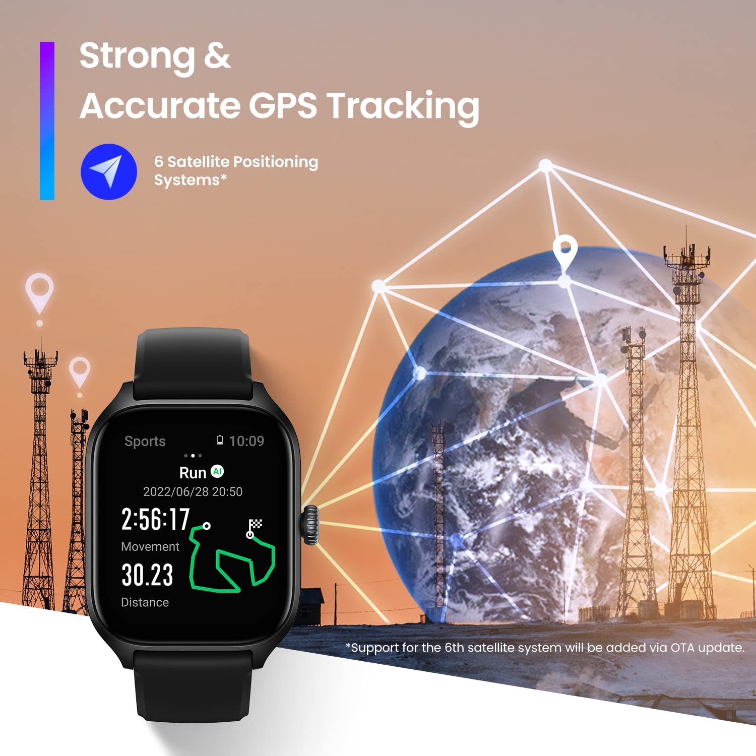 Amazfit GTS 4 Smart Watch - Pink - ORRO HOME