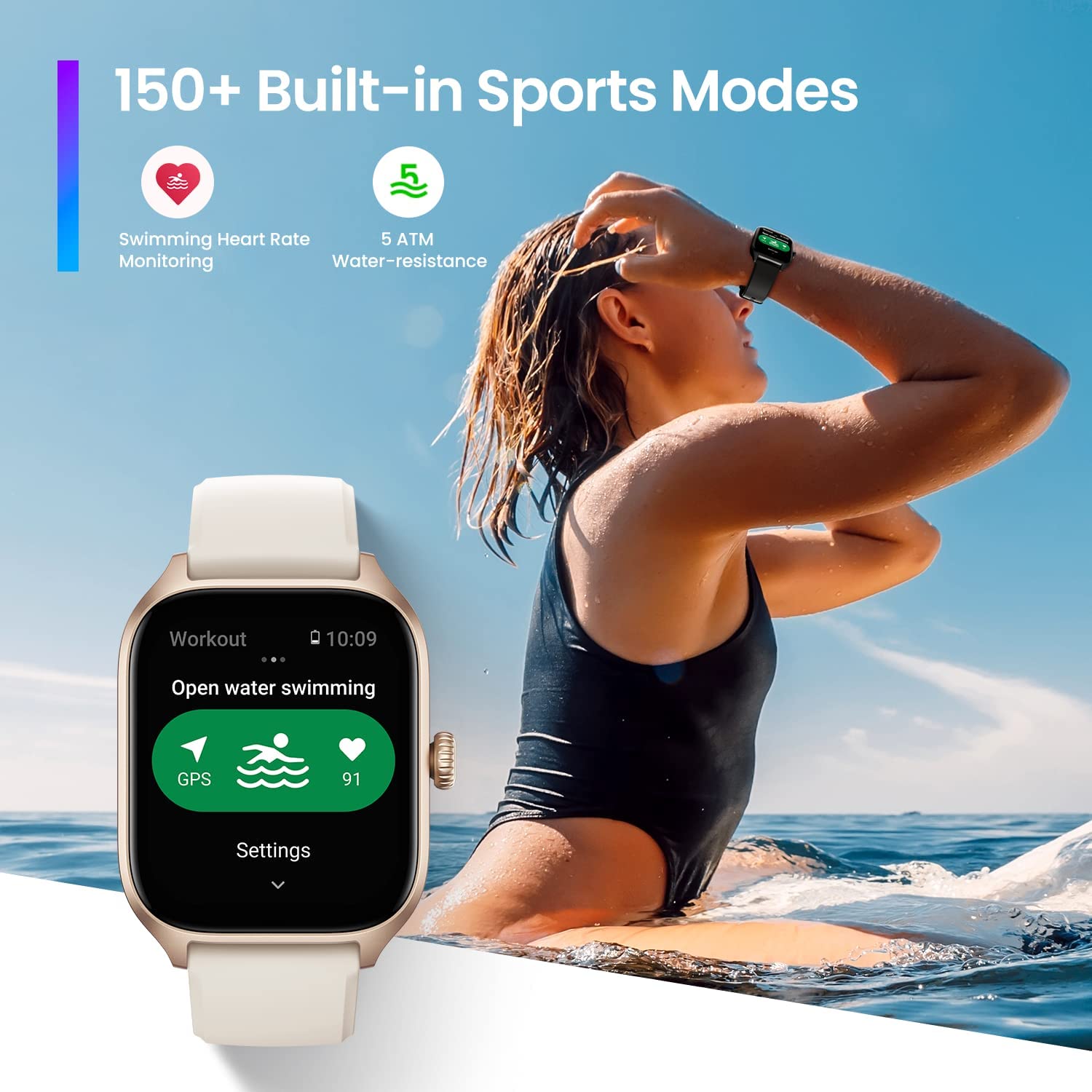 Amazfit GTS 4 Smart Watch - Pink - ORRO HOME