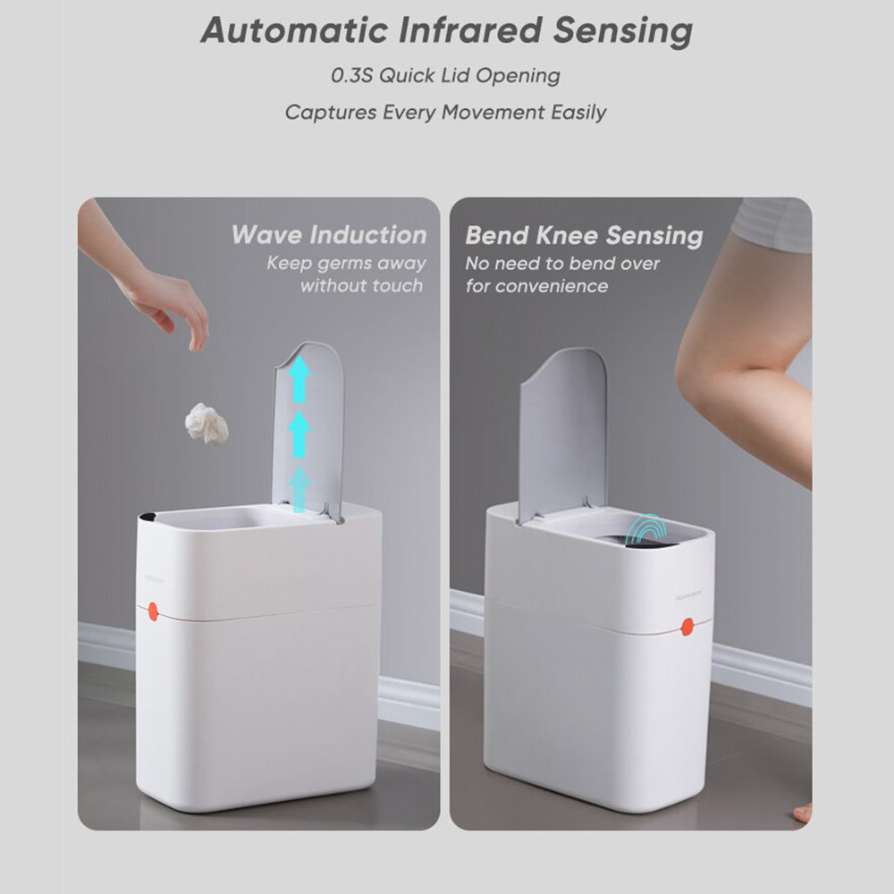 Joybos Smart Trash Can With Automatic Open Lid White ORRO HOME