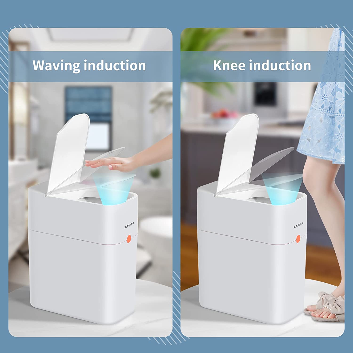 Joybos Smart Trash Can With Automatic Open Lid White ORRO HOME