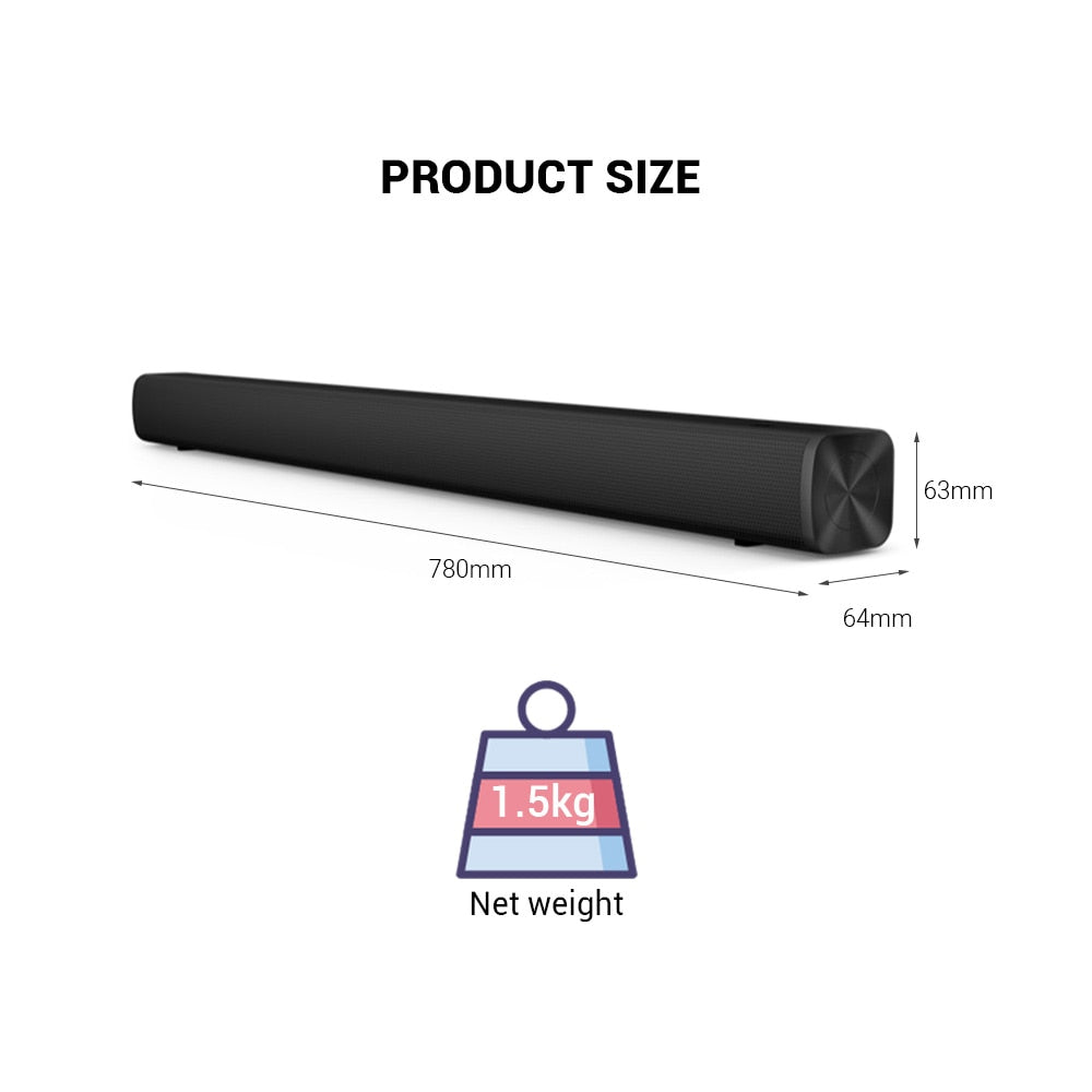 Redmi TV Soundbar Bluetooth Speaker Deep Bass - Black - ORRO HOME