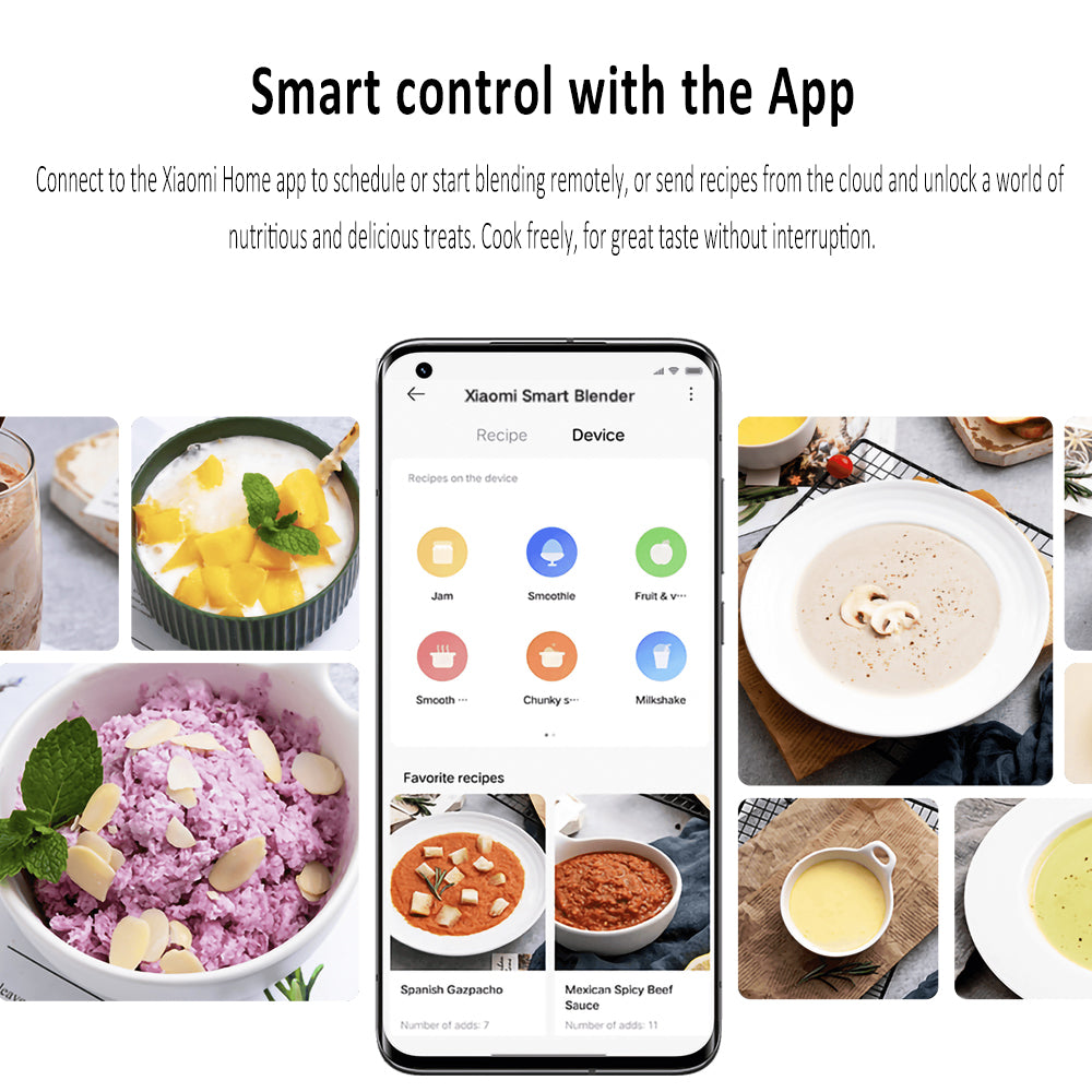 Xiaomi Smart Blender With 9 Blending Modes - White - ORRO HOME