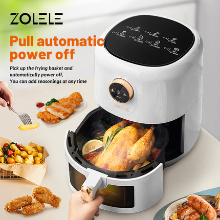 Zolele ZA004 Electric Air Fryer 4.5L Capacity - White - ORRO HOME