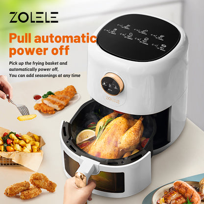 Zolele ZA004 Electric Air Fryer 4.5L Capacity - White - ORRO HOME
