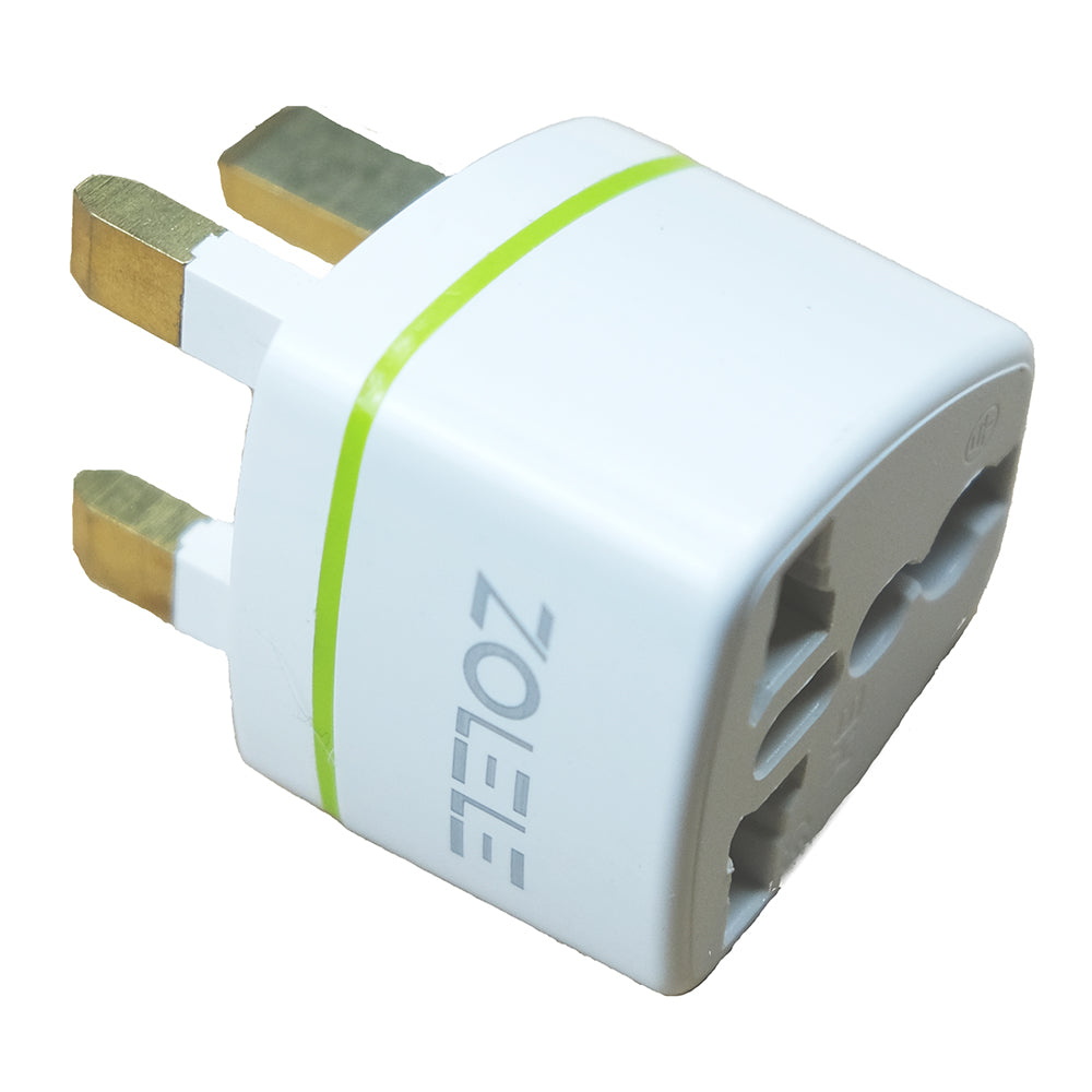 Zolele Universal Power Adaptor 3 Pin - White - ORRO HOME